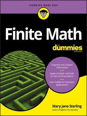 cover image of Finite Math For Dummies
